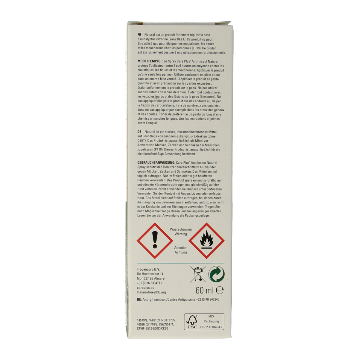 Care Plus Anti insect natural spray 60.00 Milliliter