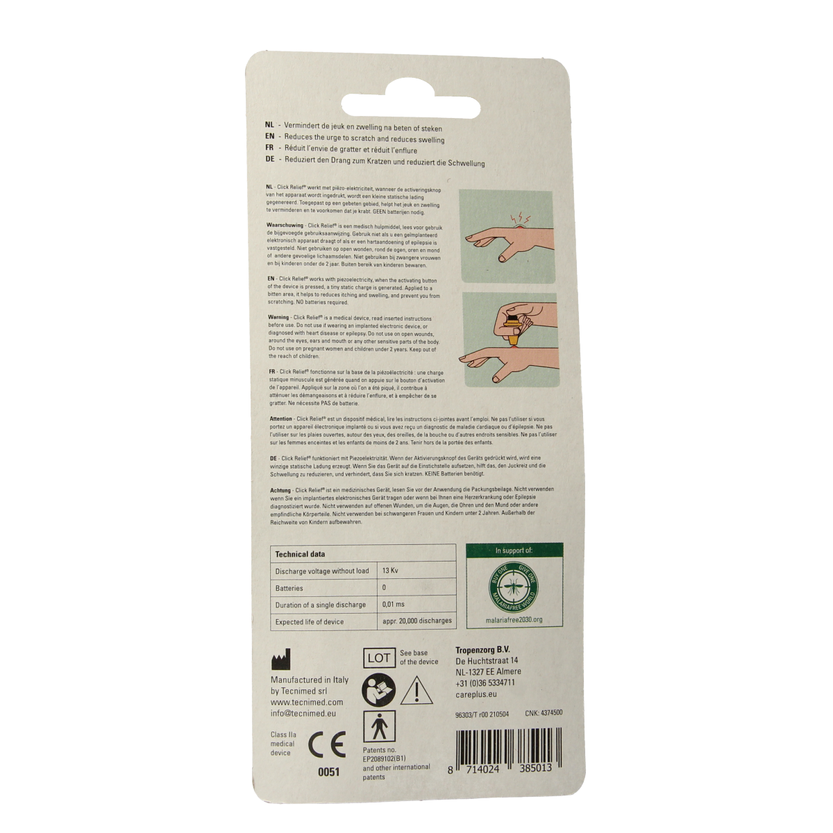 Care Plus Click away bite relief device 1.00 Stuks