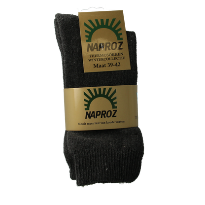 Naproz Thermo sokken grijs maat 39-42  3.00 Paar