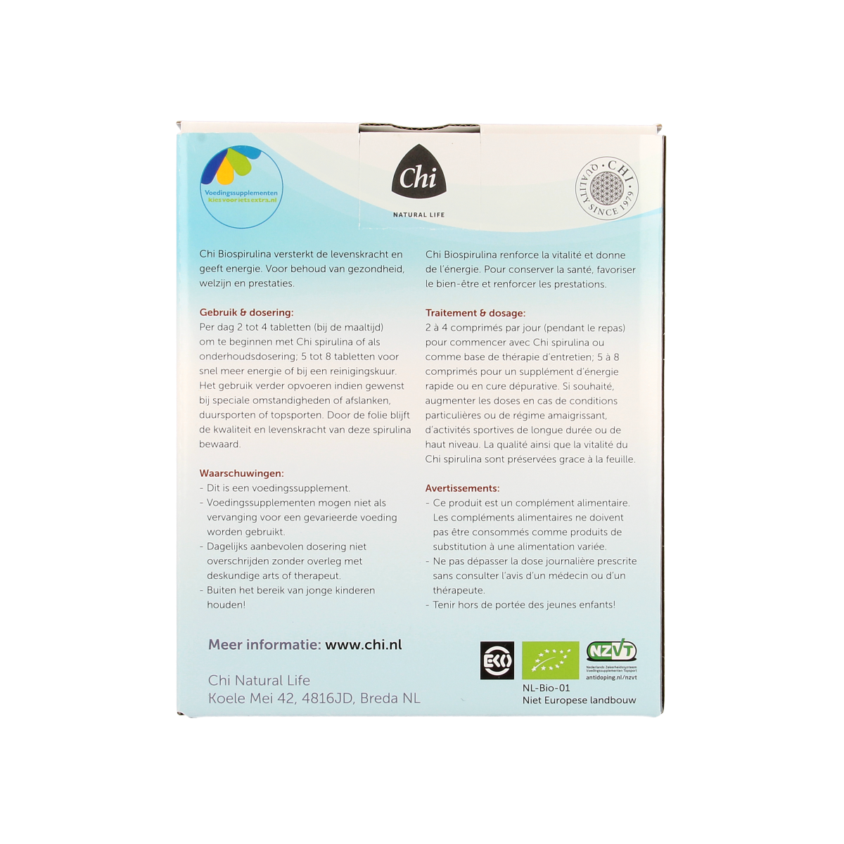 Chi Spirulina navul bio 570.00 Tabletten