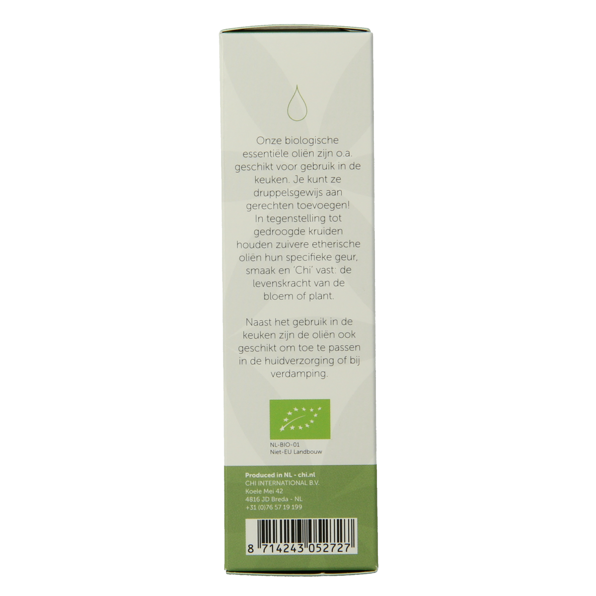 Chi Nootmuskaat olie eko bio 10.00 Milliliter