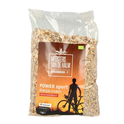 De Halm Muesli energie power sport bio 1.00 Kilogram
