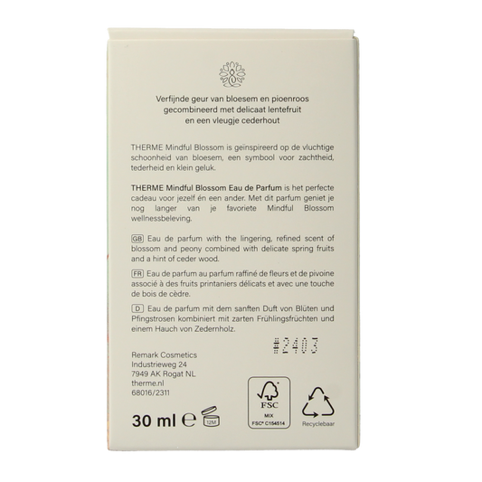 Therme Mindful blossom eau de parfum 30.00 Milliliter