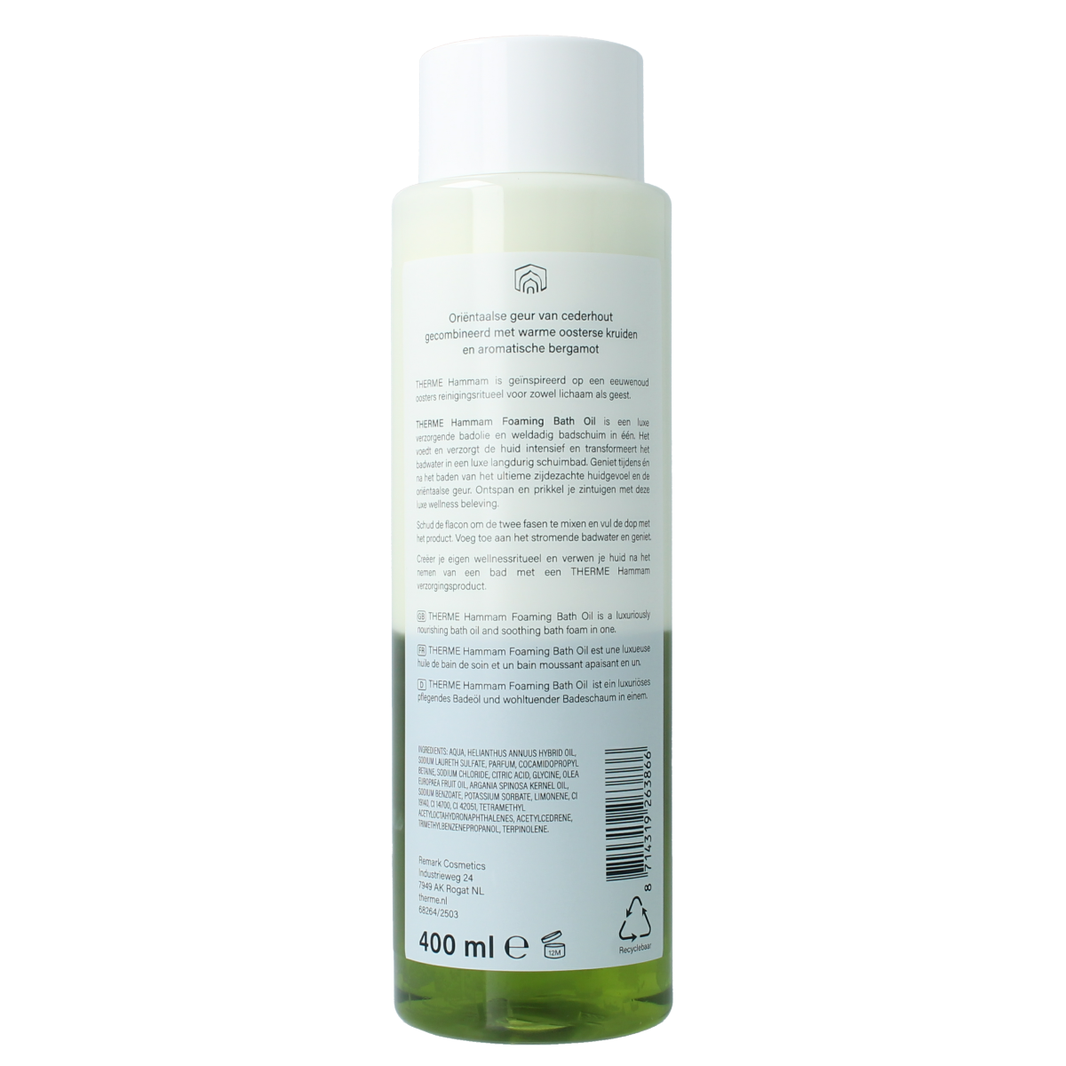 Therme Hammam foaming bath oil 400.00 Milliliter
