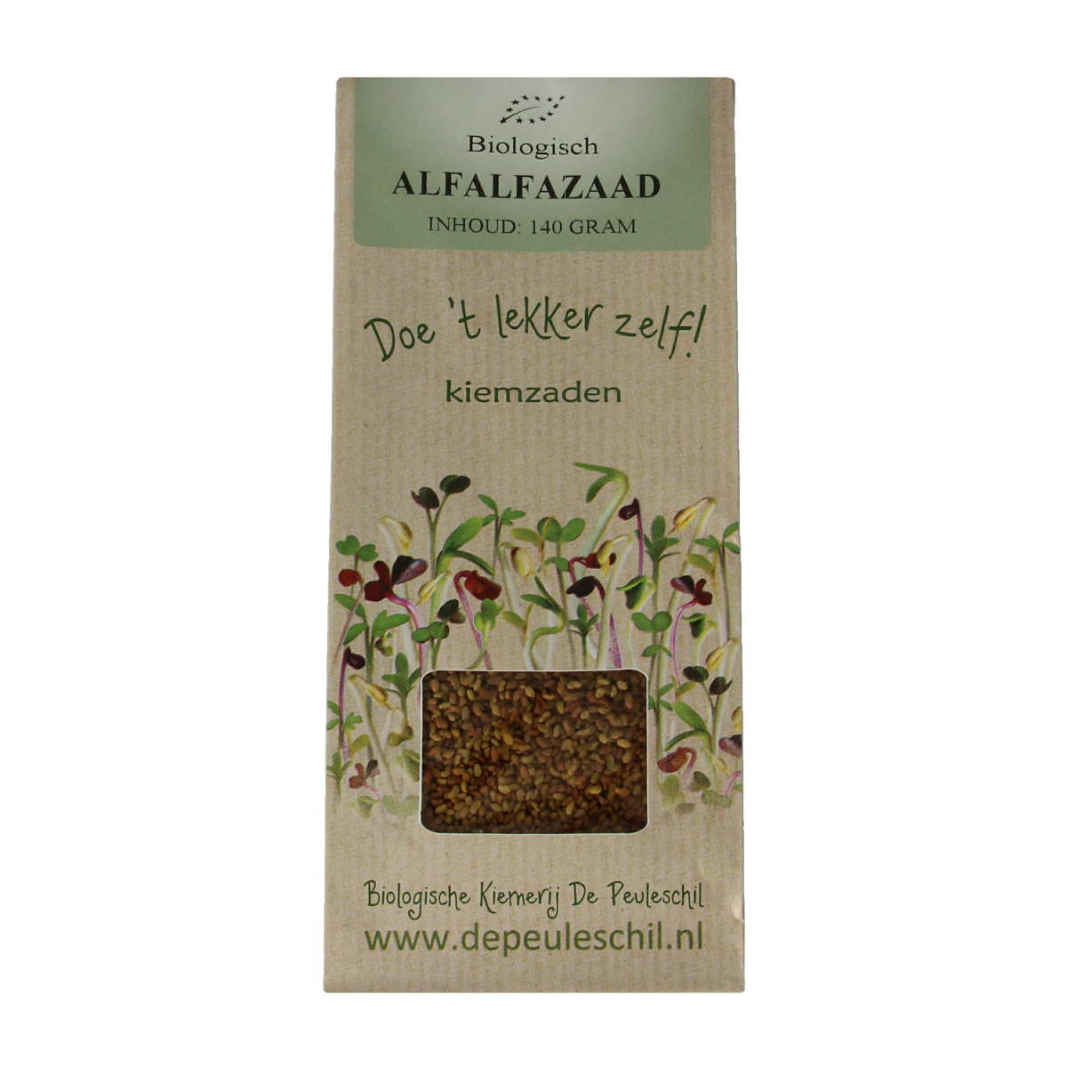 Peuleschil Alfalfazaad bio 140.00 Gram