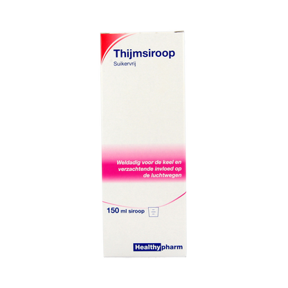 Healthypharm Thijmsiroop suikervrij 150.00 Milliliter