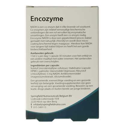 Springfield Encozyme NADH 5mg 30 Tabletten