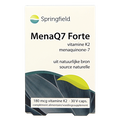 Springfield MenaQ7 Forte vitamine K2 180 mcg 30 Vegetarische capsules