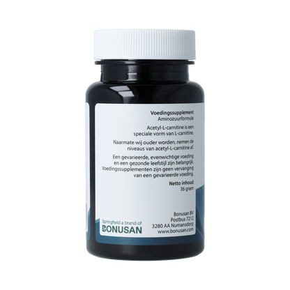 Springfield Acetyl-L-Carnitine 500mg 60.00 Vegetarische capsules