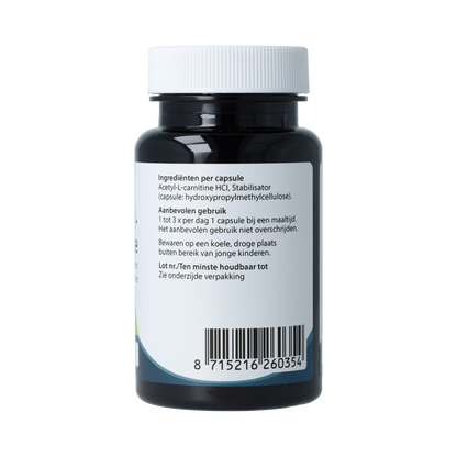 Springfield Acetyl-L-Carnitine 500mg 60.00 Vegetarische capsules