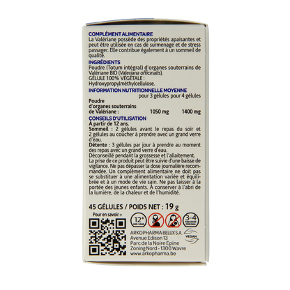 Arkocaps Valeriaan bio 45.00 Capsules