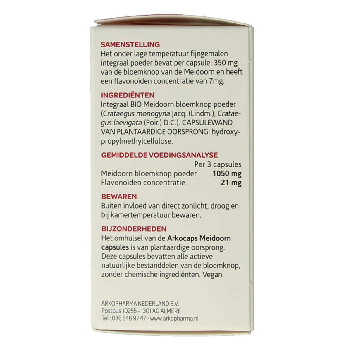 Arkocaps Meidoorn bio 45.00 Capsules