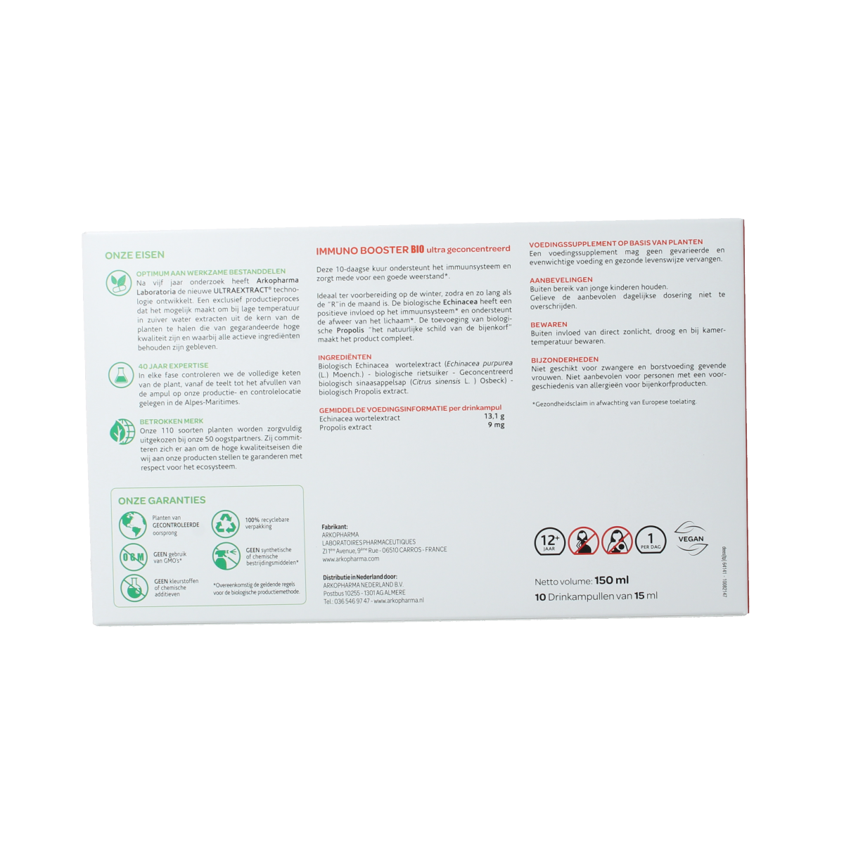 Arkofluids Immuno booster 15ml bio 10.00 Ampullen