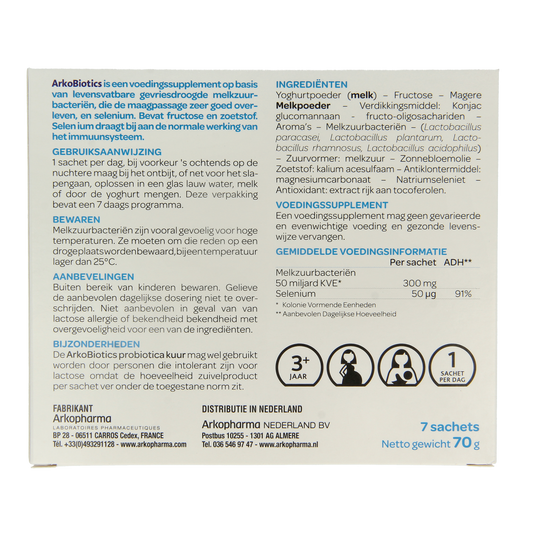 Arkopharma Arkobiotics probiotica kuur 7.00 Sachets
