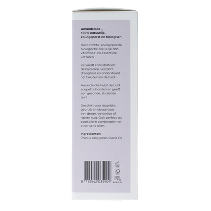 Volatile Amandel koudgeperst basisolie bio glazen fles 100.00 Milliliter