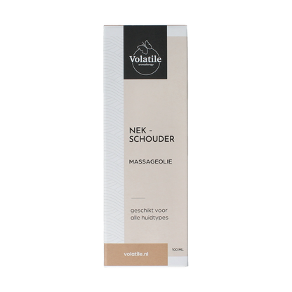 Volatile Massageolie nek/schouder glas met pomp 100.00 Milliliter