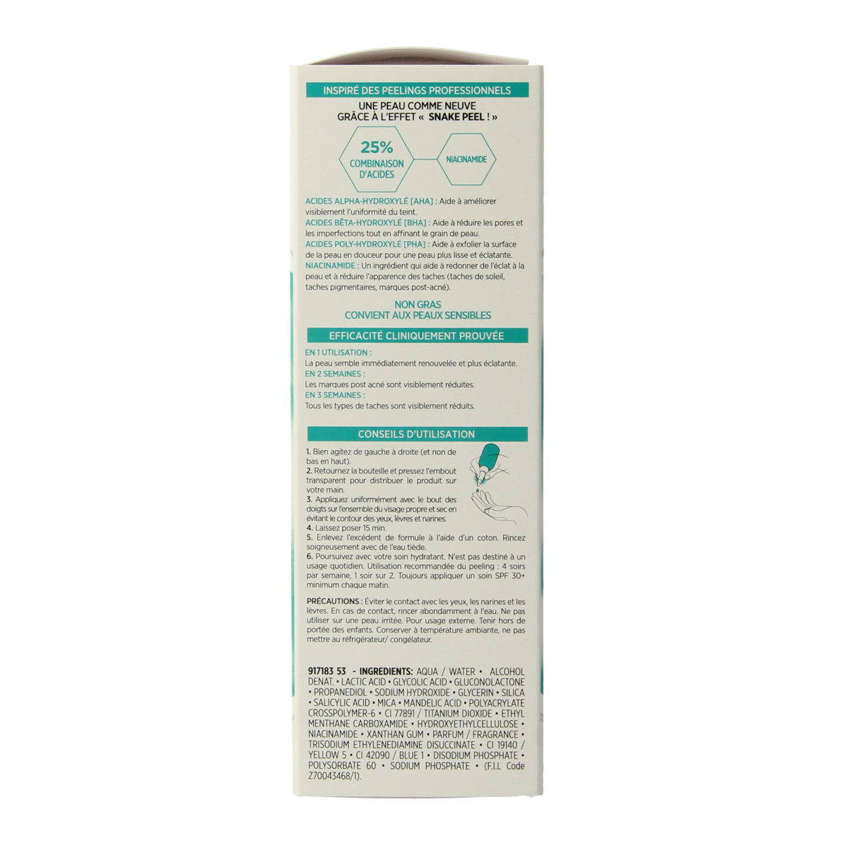 L'Oreal Paris Bright reveal dark spot exfoli 25.00 Milliliter