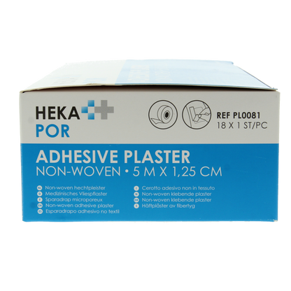 Hekapor Non-woven hechtpleister ring 5 x 1.25 18 Stuks