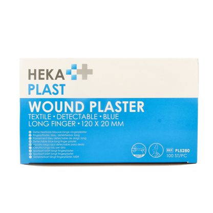 Hekaplast Vingerpleister detectable 120 x 20 haccp elastisch 100.00 Stuks