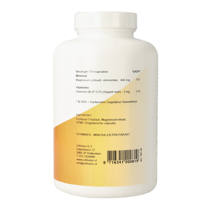 Ortholon Magnesium citraat 240.00 Vegetarische capsules