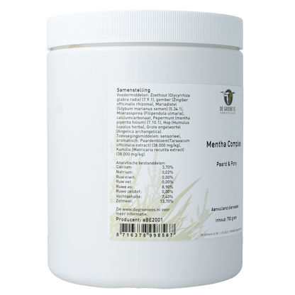 Groene Os Mentha complex paard/pony 750.00 Gram