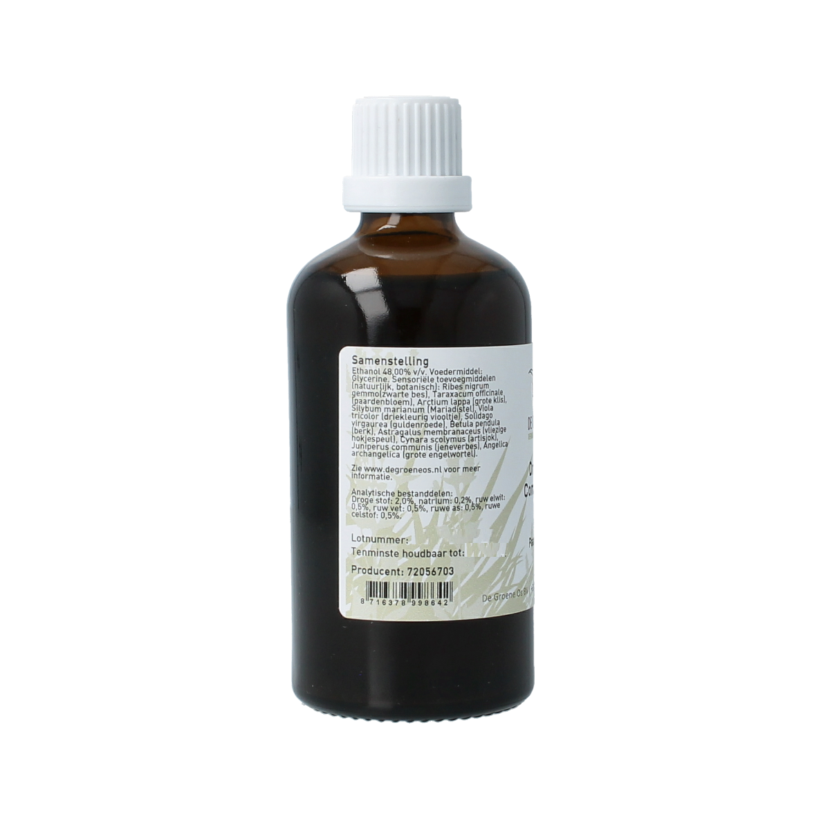 Groene Os Drainage compositum paard/pony 100.00 Milliliter