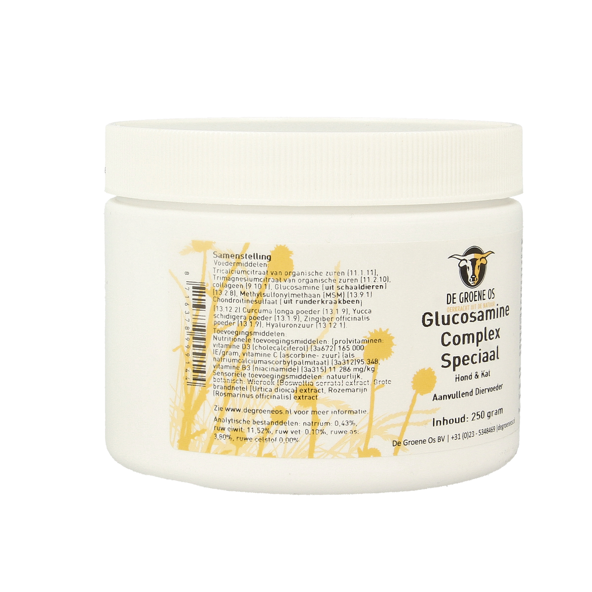 Groene Os Glucosamine complex speciaal hond/kat 250.00 Gram