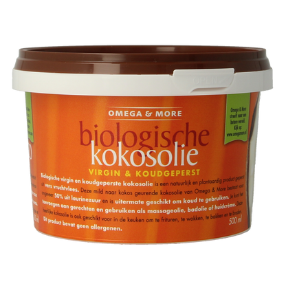 Omega & More Kokosolie extra virgin bio 500.00 Milliliter