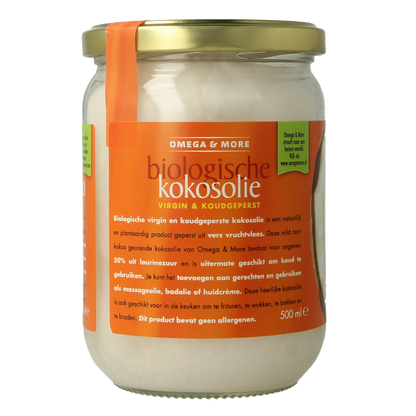 Omega & More Kokosolie extra virgin bio 500ml pot 500.00 Milliliter