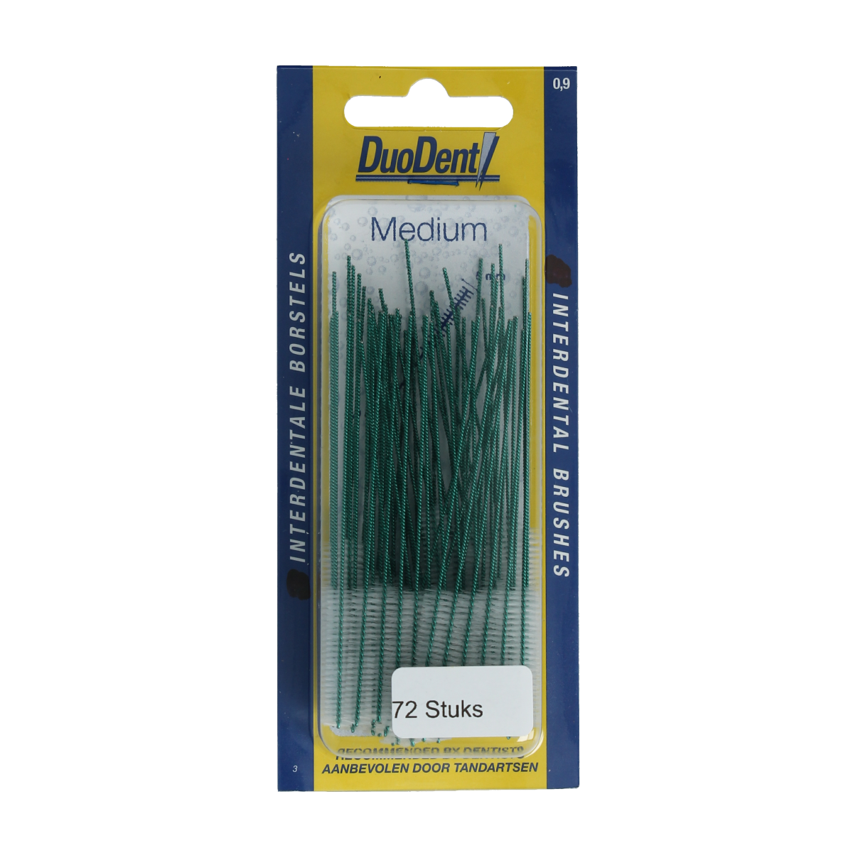 Duodent Interdentaal borstel medium 0.9 72.00 Stuks