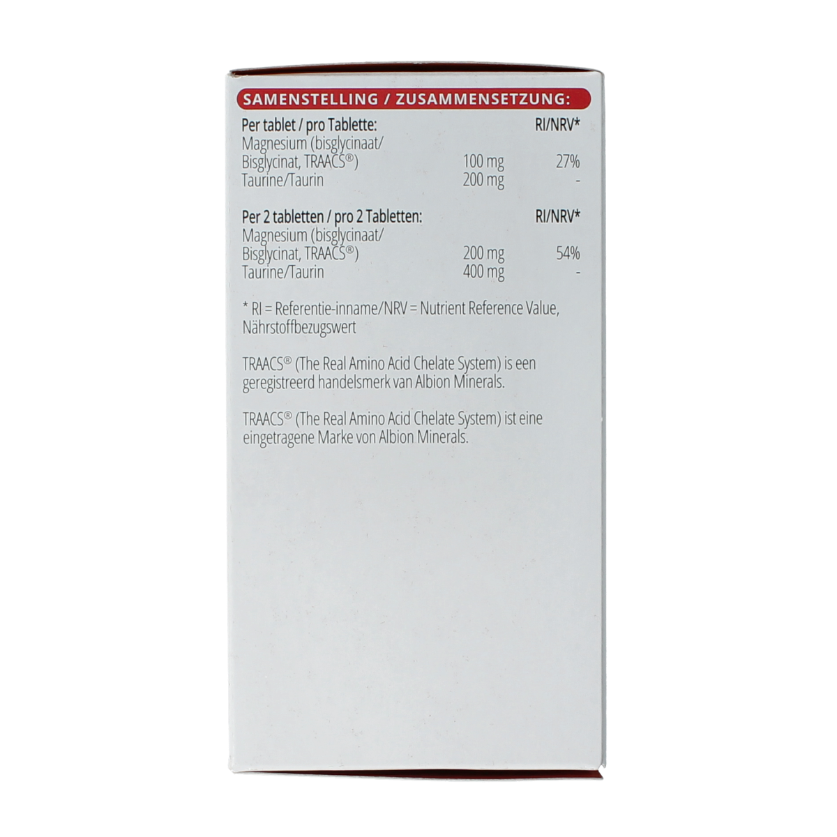 Vitals Magnesiumbisglycinaat 100 mg 120.00 Tabletten