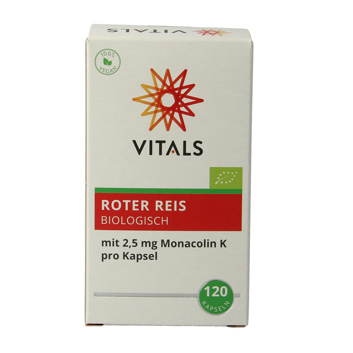 Vitals Rode gist rijst bio 120.00 Capsules