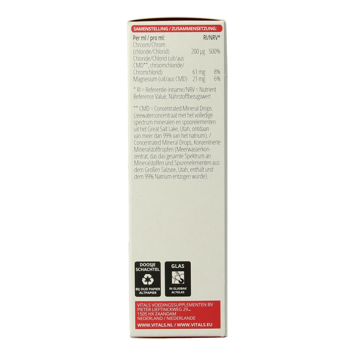 Vitals Elementair chroom 60.00 Milliliter