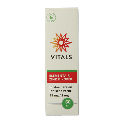Vitals Elementair zink & koper 60.00 Milliliter