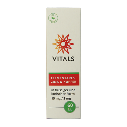 Vitals Elementair zink & koper 60.00 Milliliter