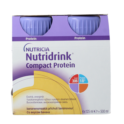 Nutricia Compact protein banaan 125 gram 4 Stuks