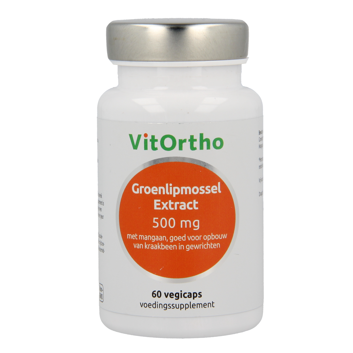 VitOrtho Groenlipmossel extract 500mg 60.00 Vegetarische capsules