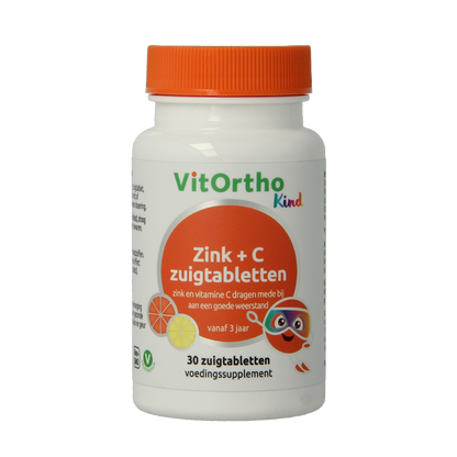 VitOrtho Zink + C kind zuigtabletten 30.00 Zuigtabletten