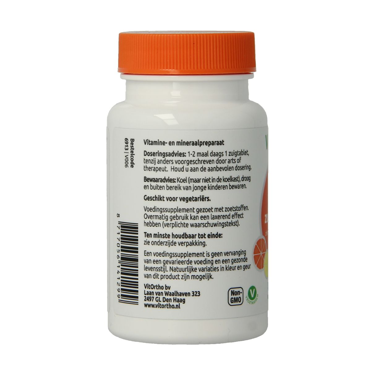 VitOrtho Zink + C kind zuigtabletten 30.00 Zuigtabletten