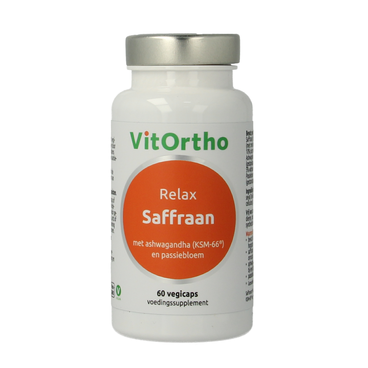 VitOrtho Saffraan relax 60.00 Vegetarische capsules