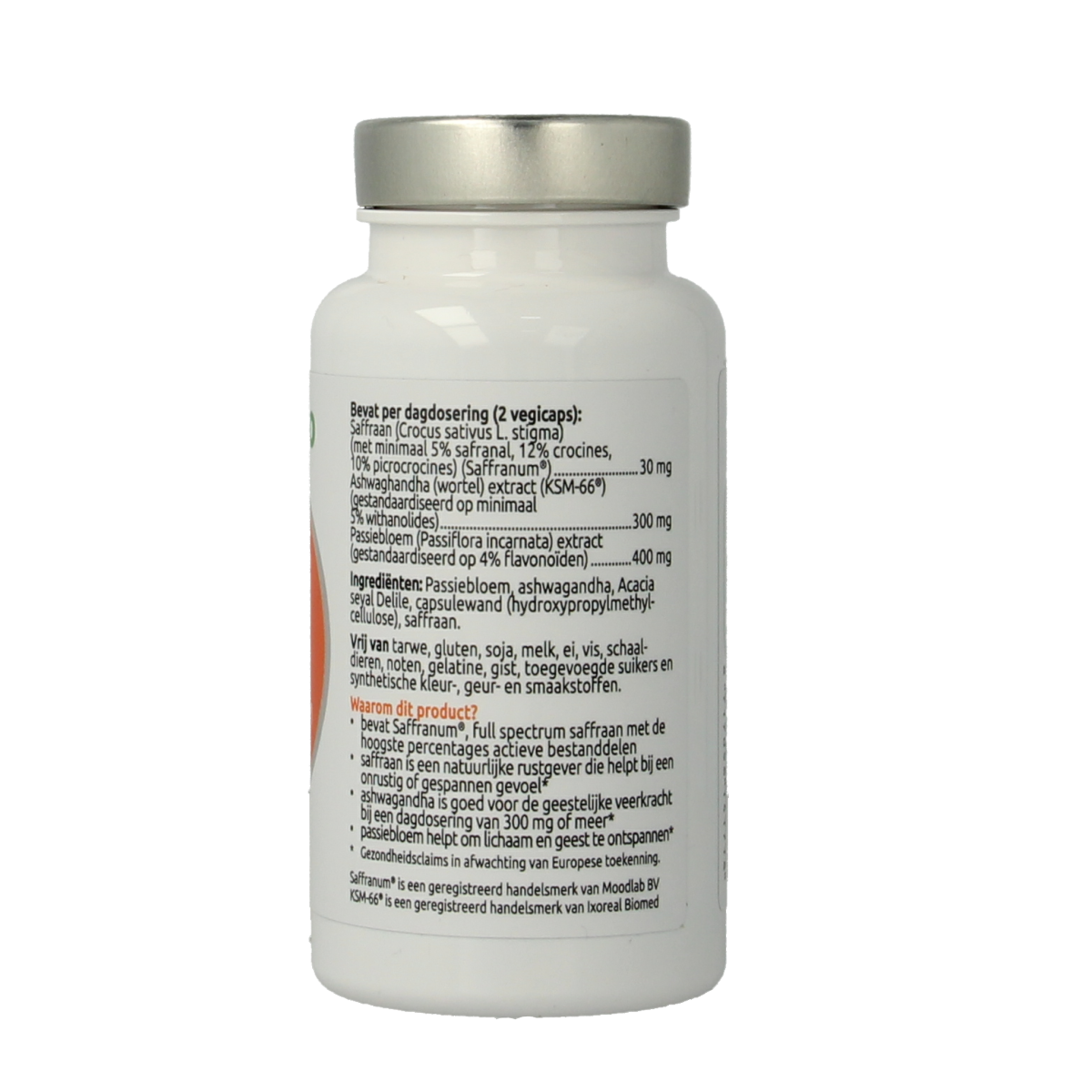 VitOrtho Saffraan relax 60.00 Vegetarische capsules
