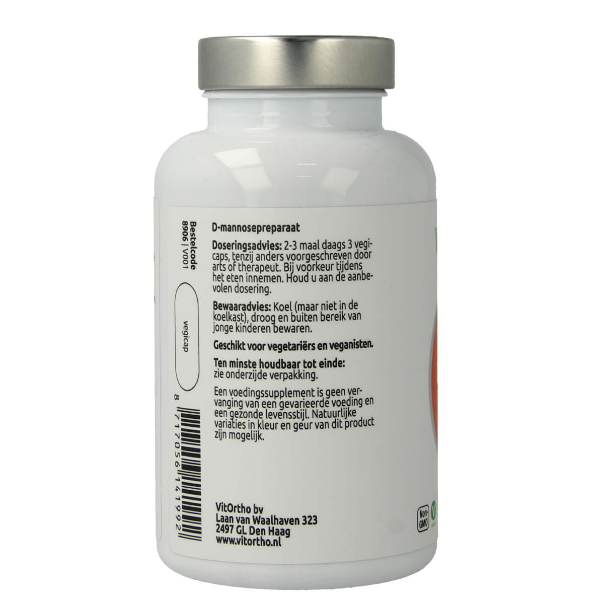 VitOrtho D-Mannose 500mg 120.00 Vegetarische capsules