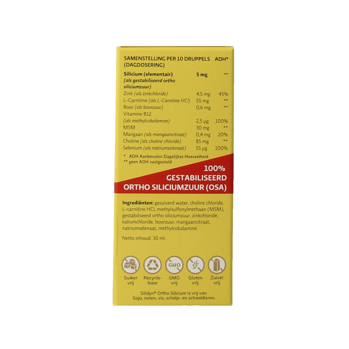 Silidyn Ortho silicium druppels 30.00 Milliliter