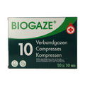 Biogaze Verbandgaas/kompres 10 x 10cm 10.00 Stuks