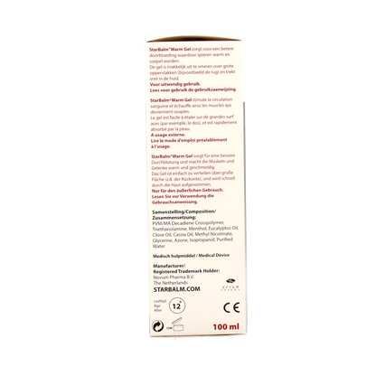 Star balm Warm gel 100.00 Milliliter