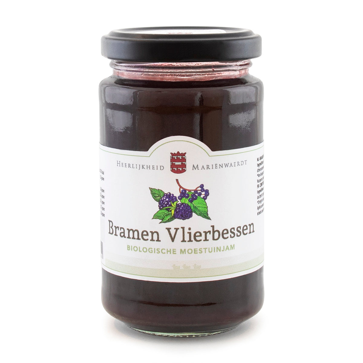 Marienwaerdt Moestuinjam bramen en vlierbessen bio 250.00 Gram