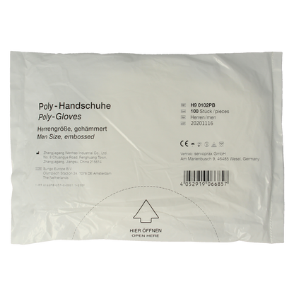 Softhand Onderzoekshandschoen soft polyester heren 100.00 Stuks
