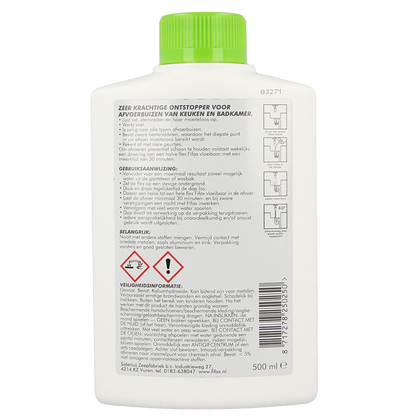 Fifax Keuken ontstopper groen 500.00 Milliliter