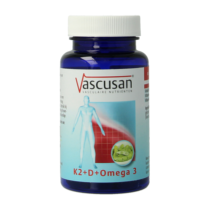 Vascusan K2 vit D omega 3  60 Capsules