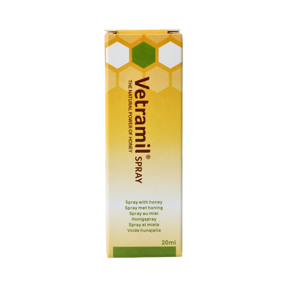 Vetramil Spray met honing 20.00 Milliliter